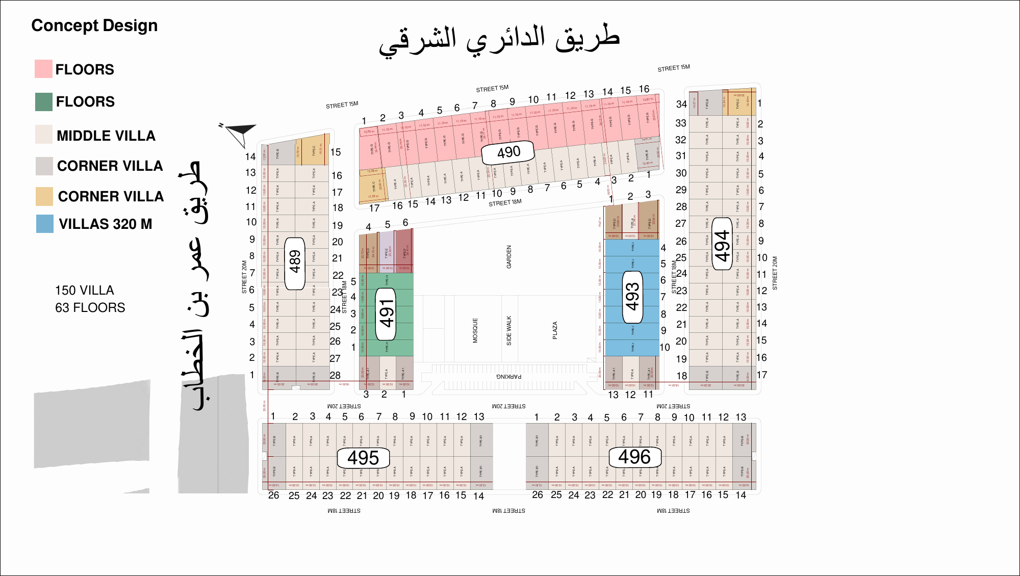 المخطط العام لمشروع ربوة الرمز